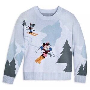 Disney Parks Minnie Mouse and Friends Holiday Homestead Sweater Womens XL - NWOT